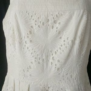 Morgan McFeeters Dresses - Ivory Daisy Eyelet Sundress Morgan McFeeters Dresses - Ivory Daisy Eyelet Sundress
